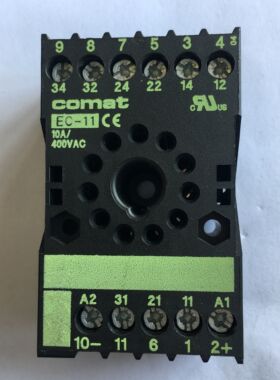 询价原装COMAT继电器底座EC-11配套C5/C3-A30 A30X A30DX A30FX A