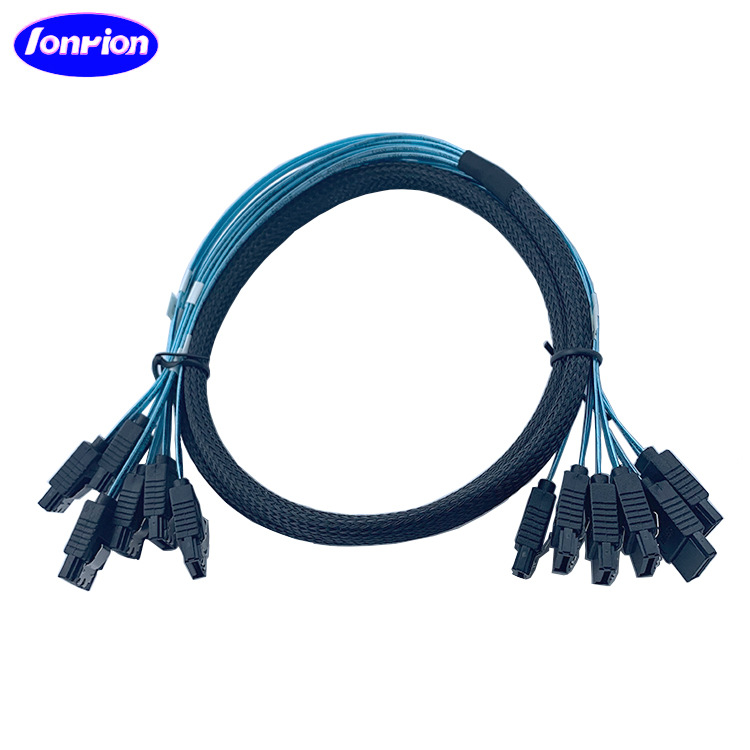 高质量6个180度 sata 7p对6个180度 sata 7p SSD固态硬盘连接线