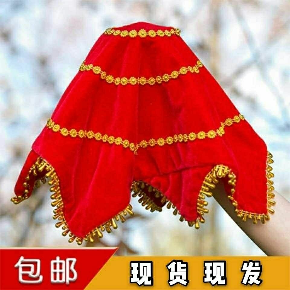 手绢花舞蹈手绢二人转专业加厚东北扭秧歌成人手帕演出跳舞八角巾