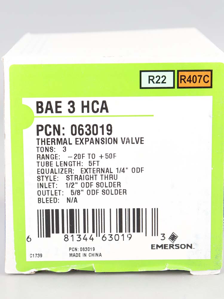 全新艾默生EMERSON热力膨胀阀BAE3HCA BAE4HCA BAE5HCA BAE6HCA