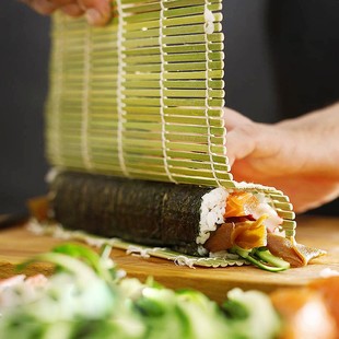 做寿司的竹帘卷席子饭包做糯米竹子厨房工卷材紫菜手卷模具卷帘耐
