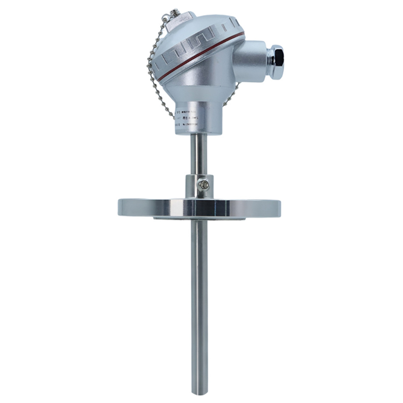 上海仪表 WRN2-331 k型热电偶 Φ12*300mm 0-1000℃ 卡套法兰DN32