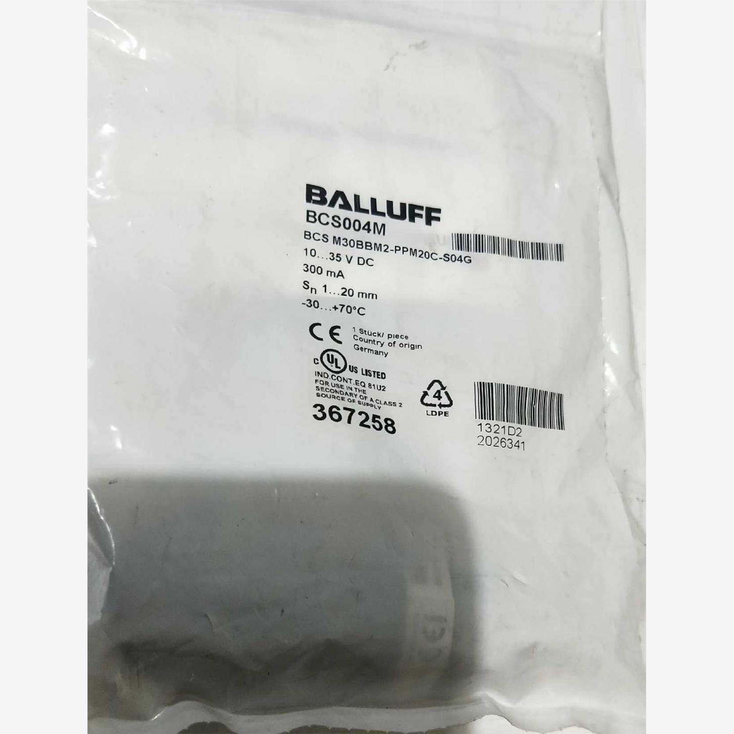 全新BALLUFF BCS004m BCS M30BBM2-PPM20C-S04G传感器德国库议价