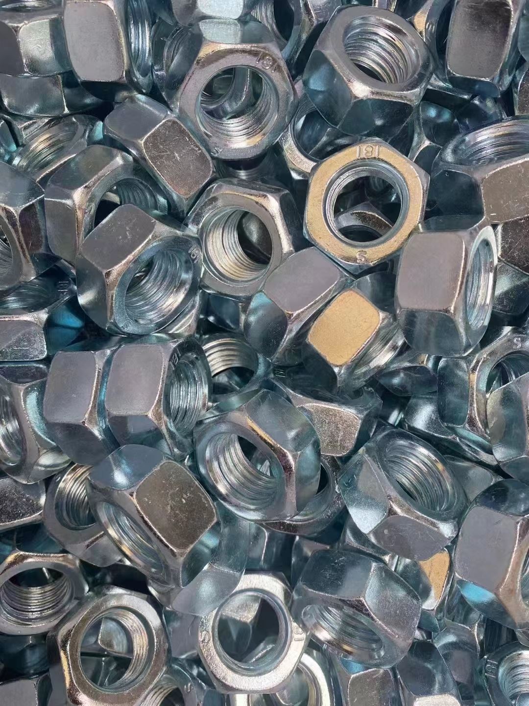 镀锌螺母国标4.8级镀锌螺母六角螺母螺帽M6M8M10M12M16M18M20M24