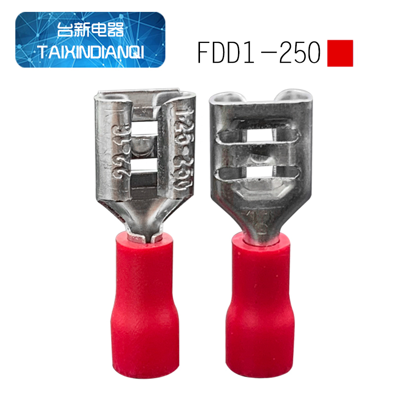 连接器铜线耳红蓝色母公