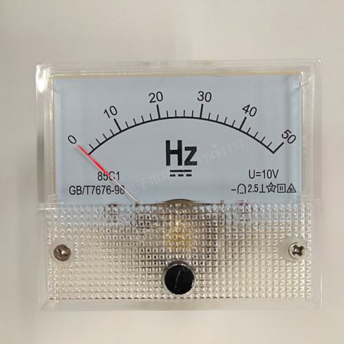 85C1-50HZ/10V直流指针赫兹频率表变频器电压信号85c1 50HZ/DC10V
