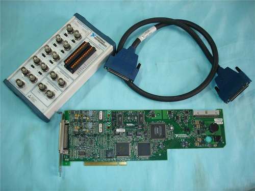 二手9成新美国正品NI的 PCI-6111数据采集DAQ卡 配接线盒和线