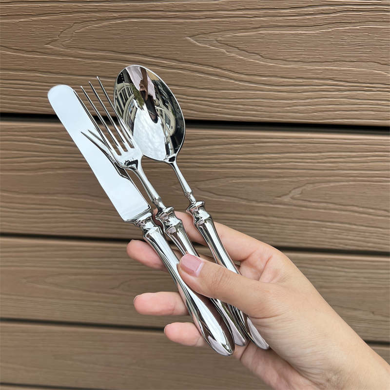 【高级】刀叉套装18-10不锈钢牛排刀叉勺三件套西餐餐具叉勺子