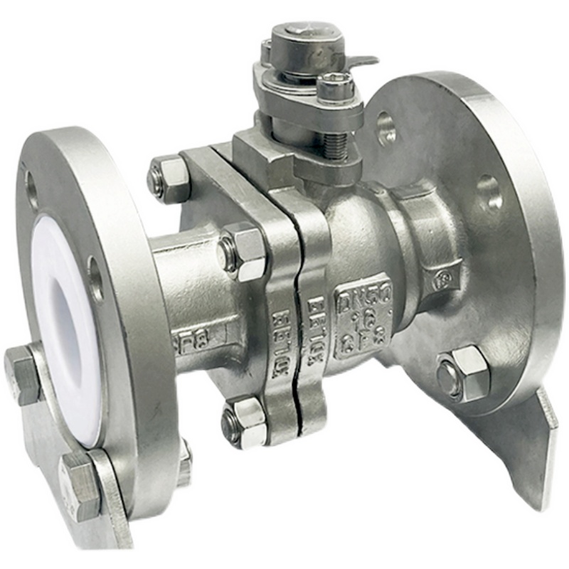 304/316L不锈钢衬四氟球阀Q41F46-16P/RL耐酸碱腐蚀手动法兰衬氟