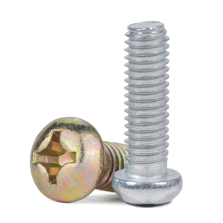 镀锌圆头十字螺丝铁半开