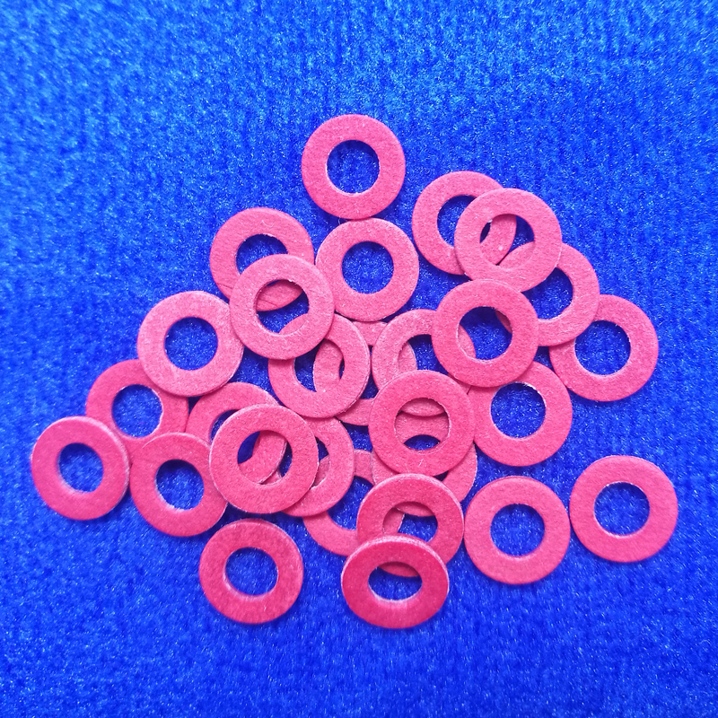 绝缘红钢纸螺丝平垫电工