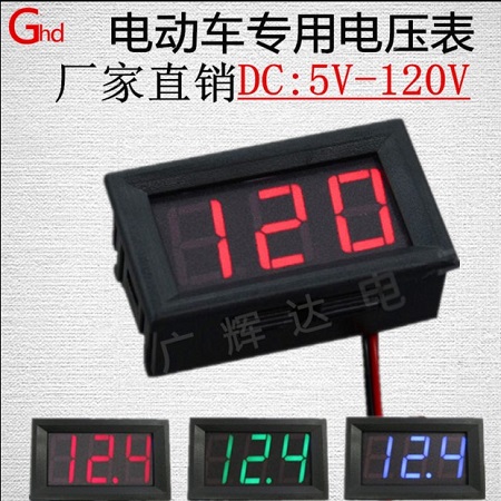 两线电动瓶车压表锂铅酸