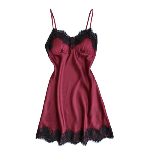 Lingerie Nighty Silk Dress Sleep Wear Nightdress Clothes