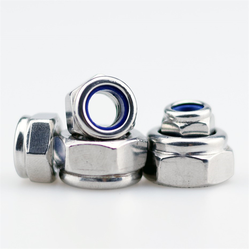 不锈钢尼龙防松螺母反牙