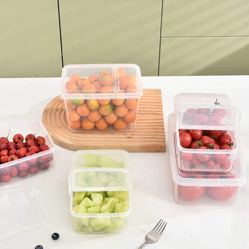 翻盖式保鲜盒塑料长方形