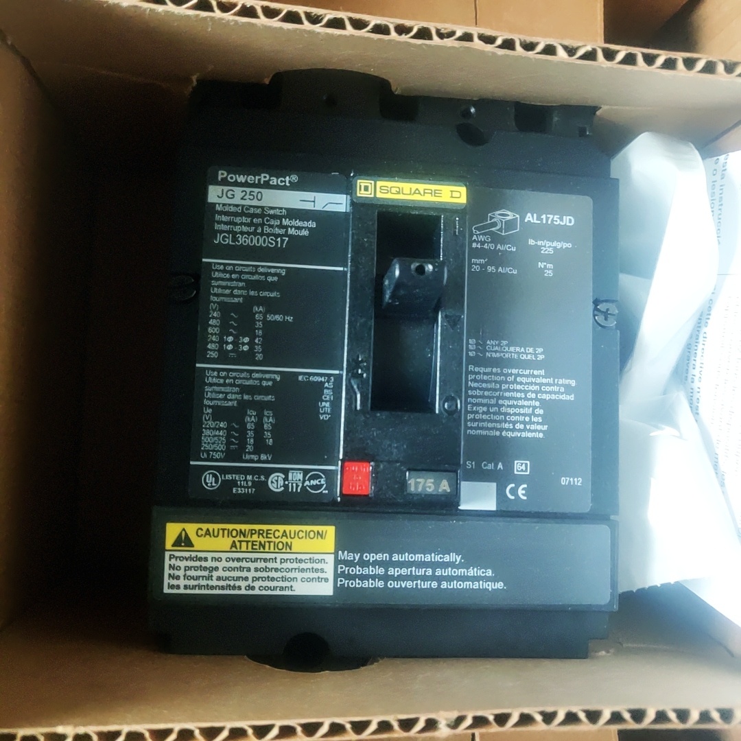 询价SQUARE JG250 AL175JD JGL3600S17 3P 175A议价