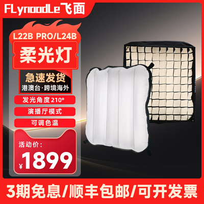 FlyNoodle/飞面 L22Bpro L24BLED摄影补光灯气垫灯充气顶灯直播服