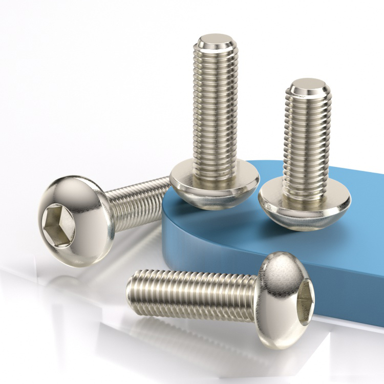 级镀镍盘头内六角螺丝平
