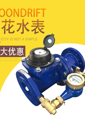 复式水表子母干式液封连云港浪花50/100/200法兰表前阀可拆卸LXF