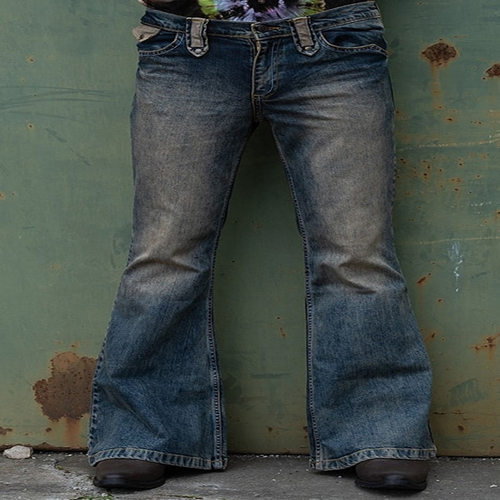 Fall men's high-waisted jeans plus size punk高腰牛仔裤男士