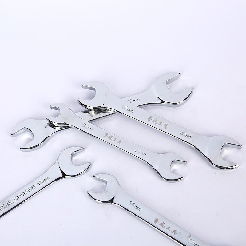 鲁威五金公制镀铬开口扳