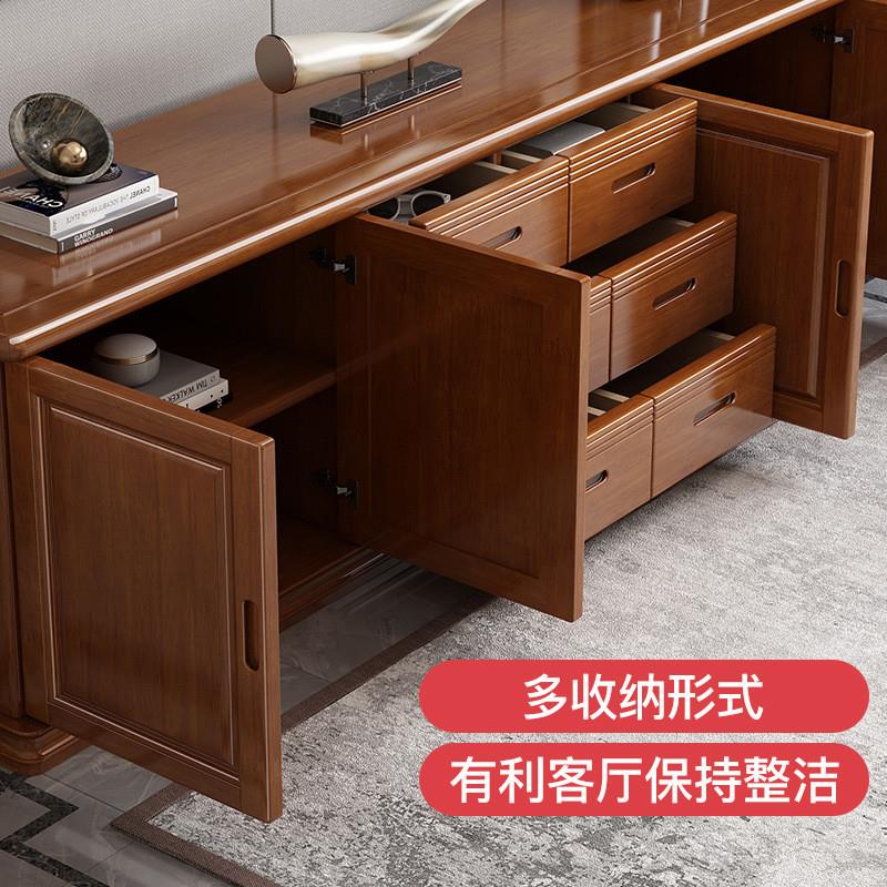 全实木电视柜茶几组合新