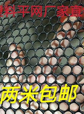 黑色塑料平网养殖网格养蜂养蚕养鱼养鸭养鹅养鸡围栏网阳台防护网