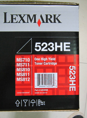 原装利盟523HE粉盒高容适MS710 MS711 MS810 MS811 MS812 52D3H0E