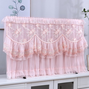 蕾丝液晶电视机罩防尘罩套挂式 65寸55开机不取曲面电视机保护套罩