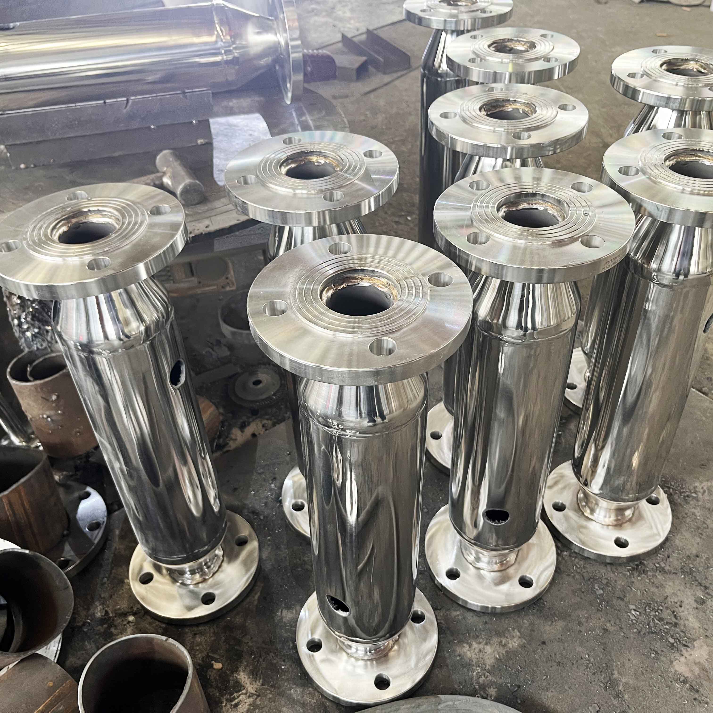 不锈钢管道式汽水混合器蒸汽式静音混合加热装置沉浸式液体加热器