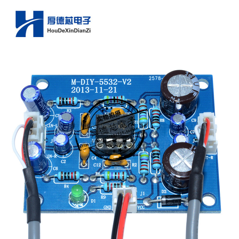 前级放大板单电源置直流
