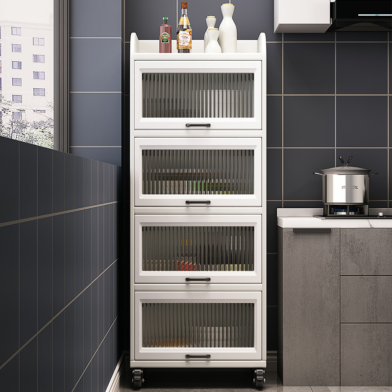 小橱柜墙边窄置物架多功能收纳碗柜餐边柜客厅储物酒柜茶水柜厨房