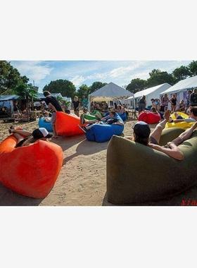 Outdoor portable lazy couch inflatable sofa bed air pocket