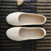 春夏百搭文艺复古单鞋 古风素雅布鞋 女禅意居士茶服鞋 子舒适平底鞋
