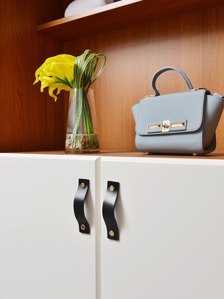 好莱客轻奢北欧真皮拉手衣柜橱柜门抽屉皮革黑色皮拉手柜子门把手,橡塑材料及制品,其他塑料制品,淘宝优惠券,粉丝福利购,淘宝优惠卷