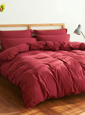 WASHED COTTON DUVET COVER BED SHEETS SET BED SHEET BEDDINGS