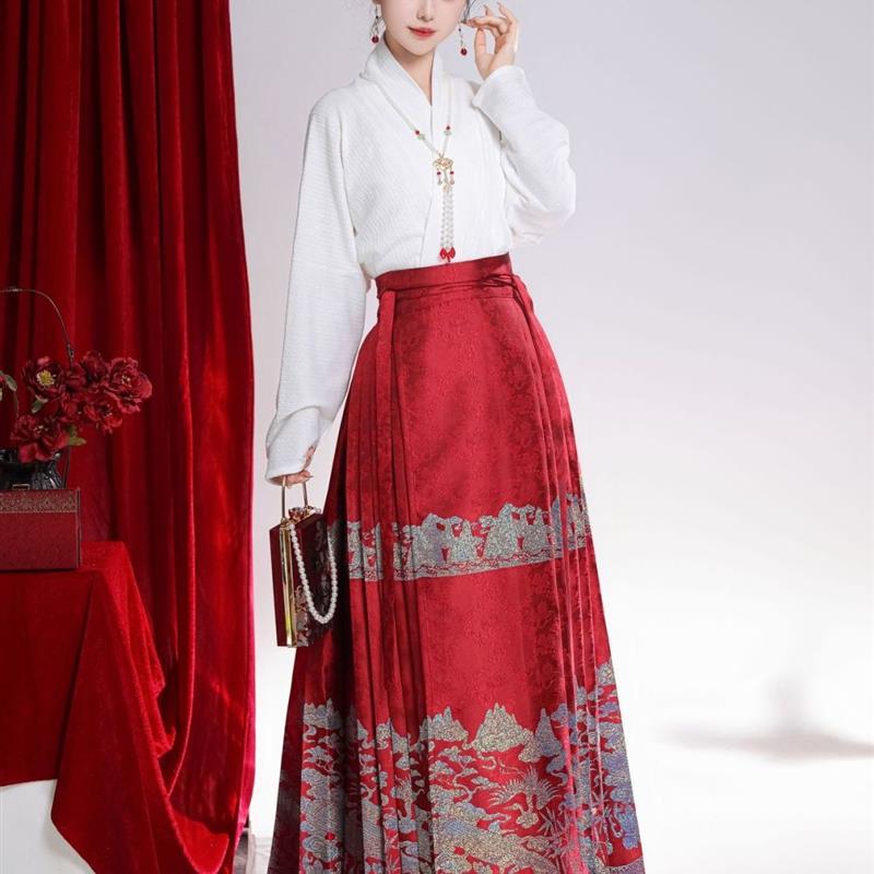 原创明制汉服螺钿马面裙