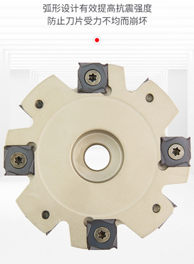 SMP01三面刃铣刀盘PT02开槽侧铣数控刀盘XSEQ套式三面刃刀盘厚4-7