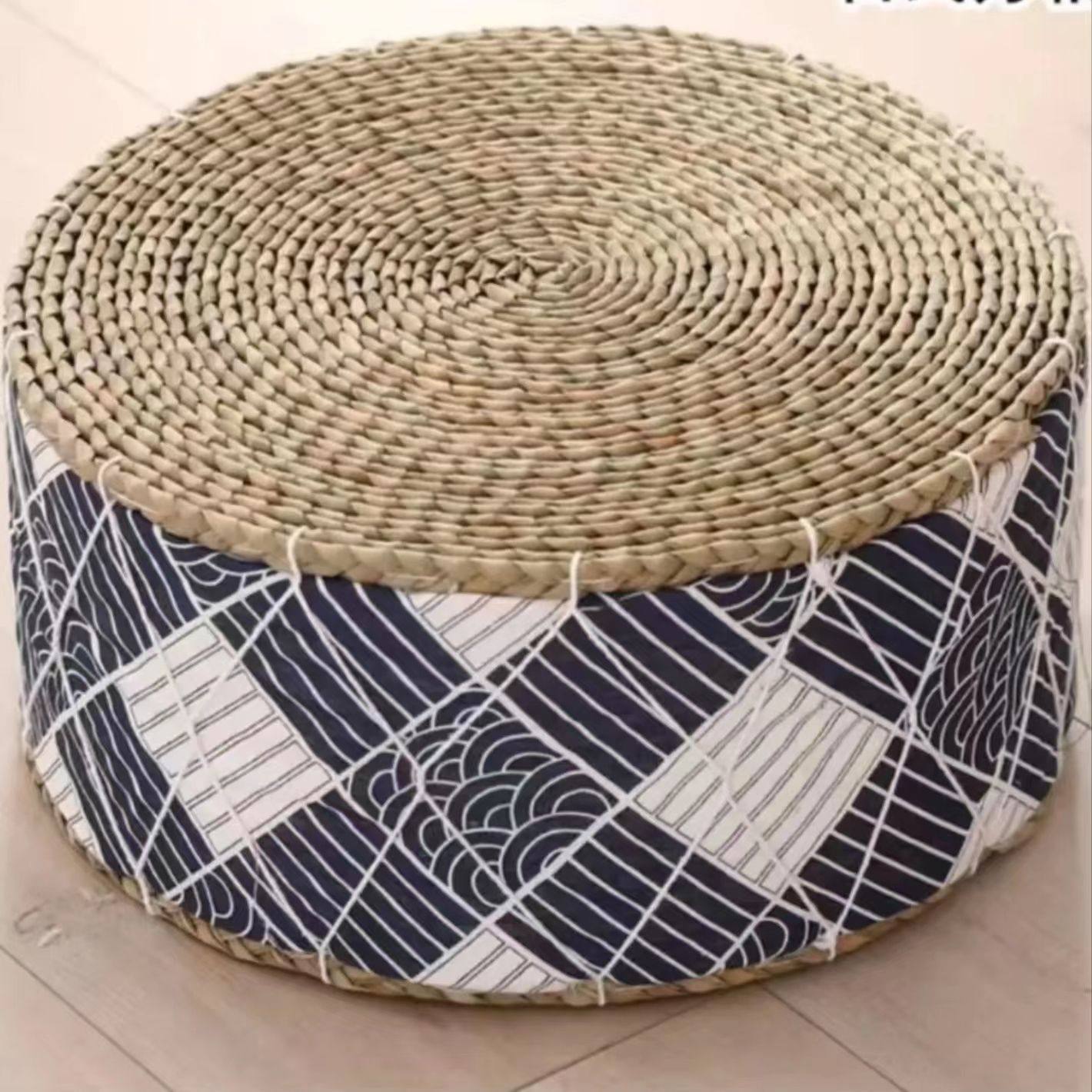 草编蒲团坐垫加厚榻榻米客厅矮坐墩家用小地板矮凳编织垫圆形飘窗,3C数码配件,USB多功能数码宝,淘宝优惠券,粉丝福利购,淘宝优惠卷