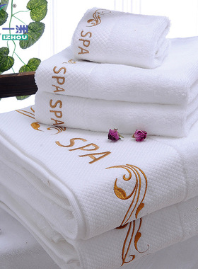 Hotel bath towel pure cotton towel large thickened adult浴巾