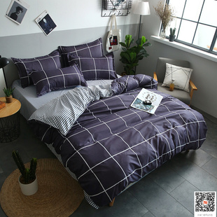 student bed sheets quilt duvet cover beddings 4set