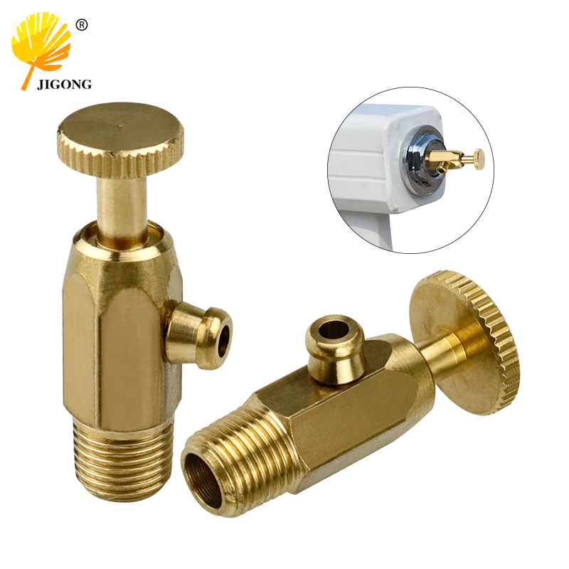 分水器排气阀1分黄铜12来丝/16来丝 跑气排水冷风门阀1分加厚全铜