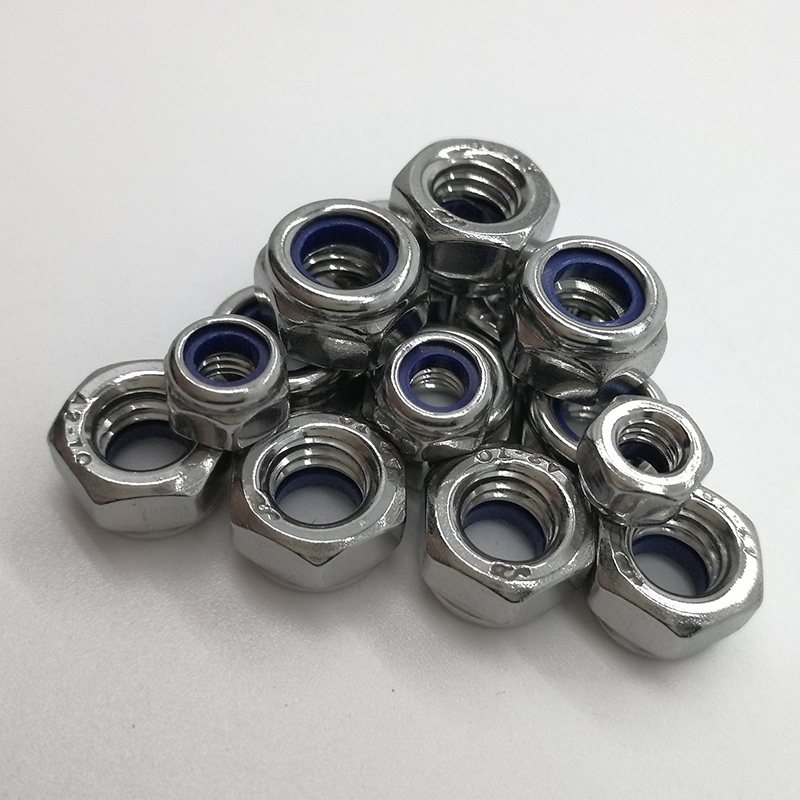 不锈钢尼龙防松螺母滑锁