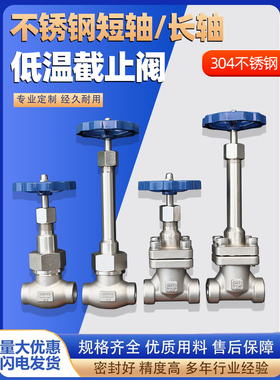 DN10/15/20/25/40低温不锈钢截止阀DJ61F-40P液氧液氮甲烷LNG阀门