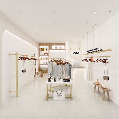 服装店展示架陈列女挂衣