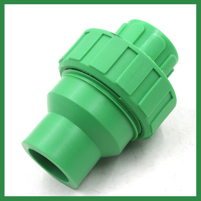 加厚款绿色立式止回阀塑