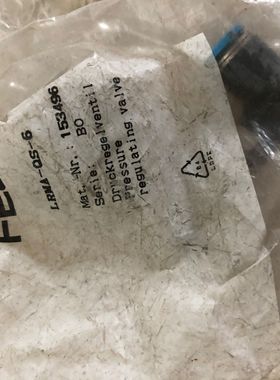 议价FESTO减压阀LRMA-QS-4 153495 LRMA-QS-6 153496