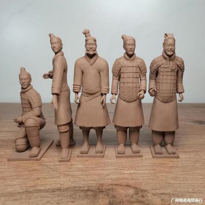 秦始皇兵马俑摆件 桌面秦俑模型 考古文创兵人模型西安旅游纪念品