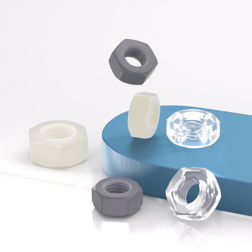 塑料尼龙六角螺母PA66螺丝帽PC螺母PVC螺帽 M2M2.5M3M4M5M6M8-M22