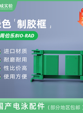 伯乐 bio-rad 1653304 小型垂直电泳制胶框 夹胶框 绿色制胶框
